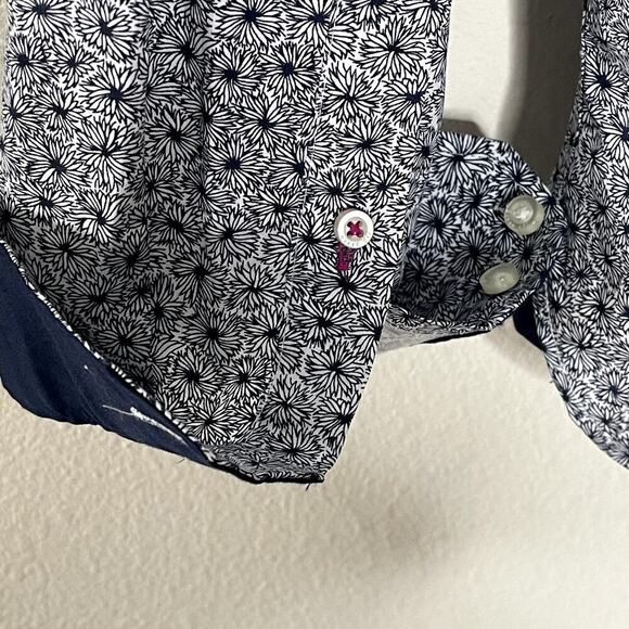 TED BAKER LONDON SLIM FIT FLORAL PRINT DRESS SHIRT SIZE 15.5 - Picture 6 of 7